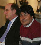 Morales con Jersey a rayas